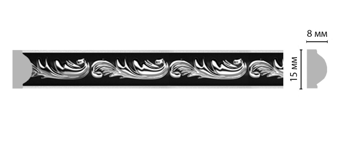 Молдинг DECOMASTER 130-63 ДМ (15*8*2400 мм)