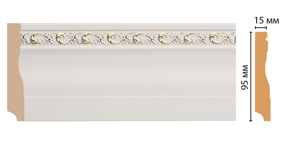 Плинтус напольный DECOMASTER 153-54 (95*12*2400мм)